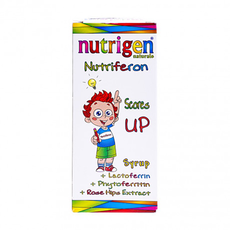 Siro Uống Nutrigen Naturale Nutriferon - Hỗ Trợ Bổ Sung Sắt, Lactoferrin Cho Trẻ - Hộp 1 Chai 150ml