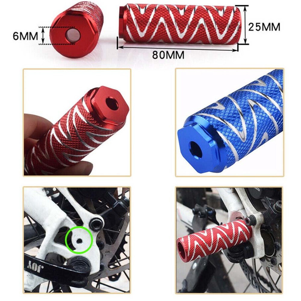 1 Cặp Gác Chân Chống Trượt Bằng Hợp Kim Nhôm Cho Xe Đạp Leo Núi