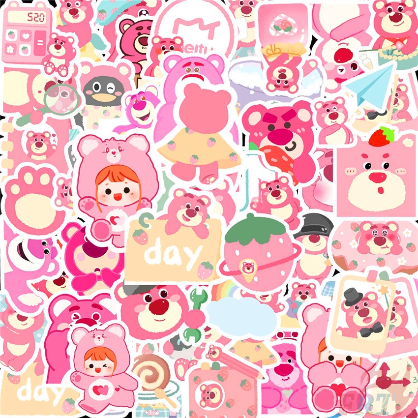 50 Cái / Bộ ☆ Lotso Series 04 Hình Dán Mini ☆ Sticker Dán Tường Chống Thấm Nước Họa Tiết Graffiti Hợp Thời Trang