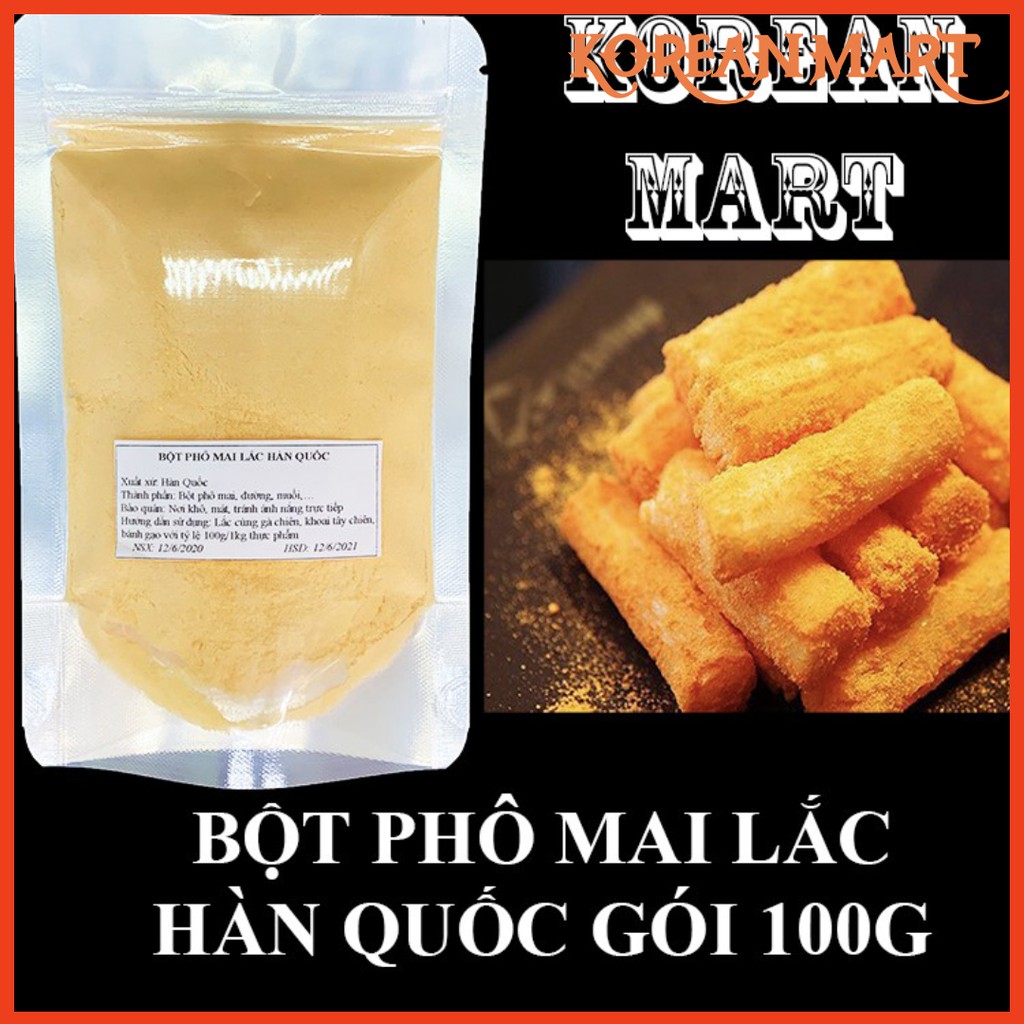 [Mã 11FMCGSALE giảm 8% đơn 500K] [KoreanMart] 100gr bột phô mai lắc Hàn Quốc