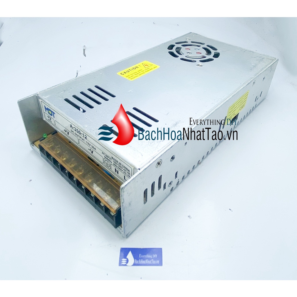 Nguồn tổ ong 12V 30A 360W(quạt) loại tốt