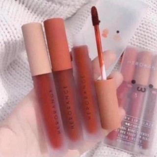 Set SON KEM LÌ 3 Cây HUDAPRO LOVE LIP GLAZE Chính Hãng Nội Địa