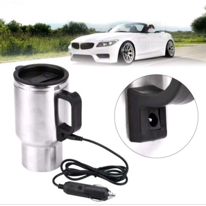 1 ẤM ĐUN NƯỚC SIÊU TỐC TRÊN XE HƠI Ô TÔ ĐIỆN TỬ THÔNG MINH MẪU MỚI 12V-24V