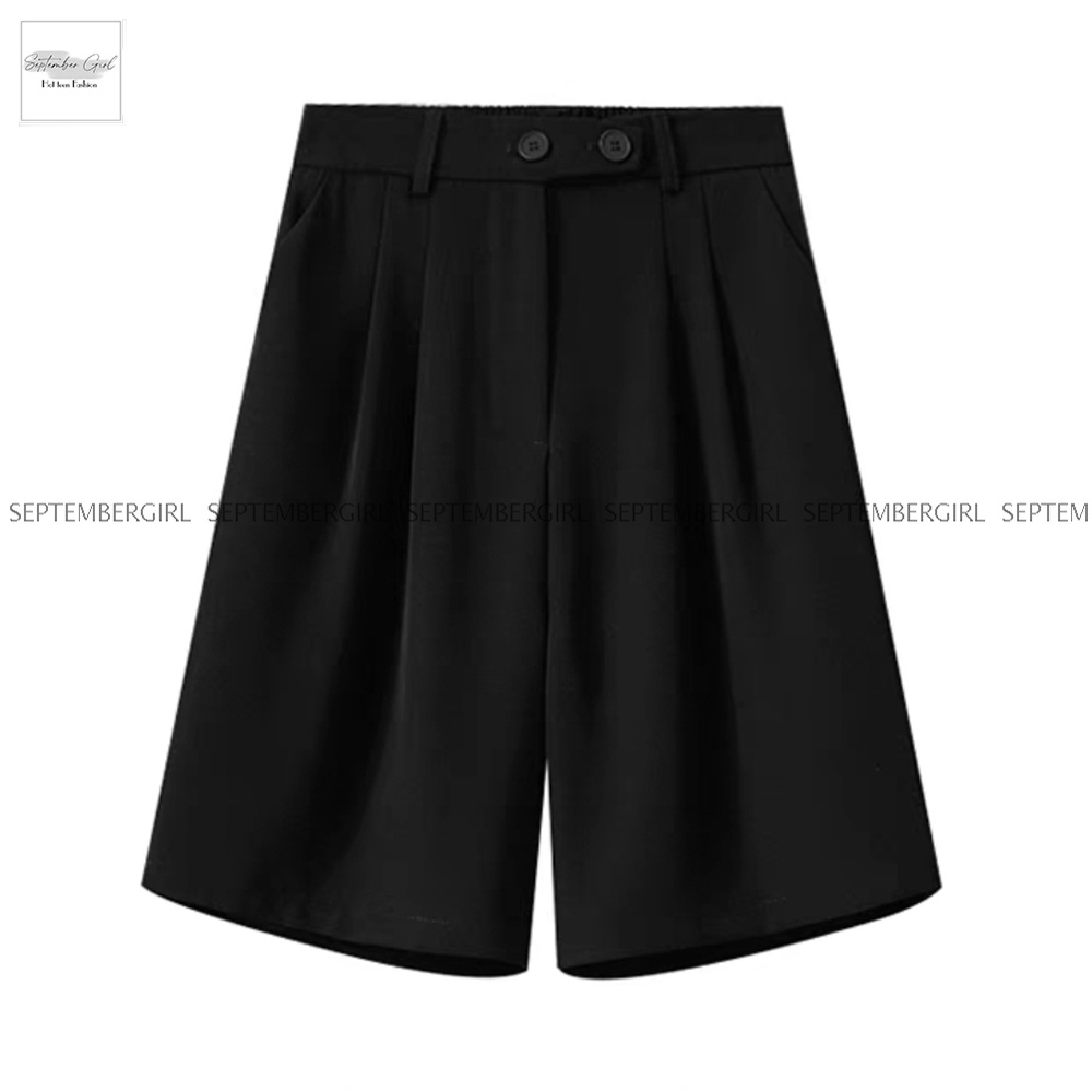 quần sooc nữ ống đứng kiểu quần tây Septembergirl SHORTS NU 001