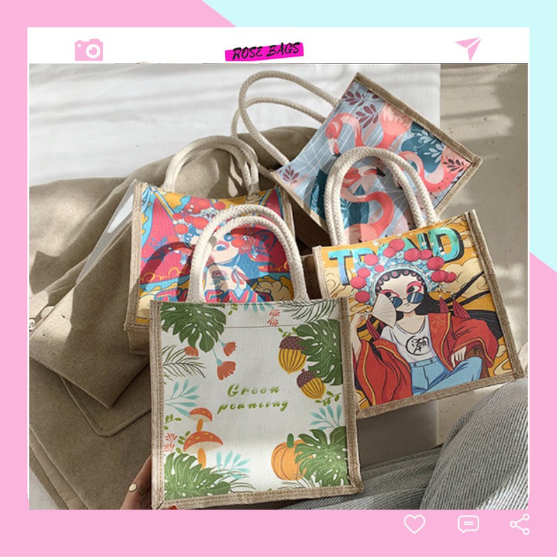 HOT### Túi cói mini nhiều hình phong cách vintage -shop8868 ##NHẬN SỈ TOÀN QUÔC