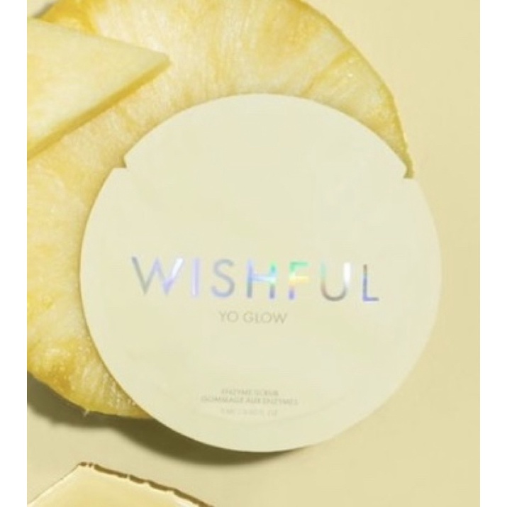 🌸 Wishful Yo Glow Enzyme Scrub 3ml - Tẩy da chết sáng da - Sample
