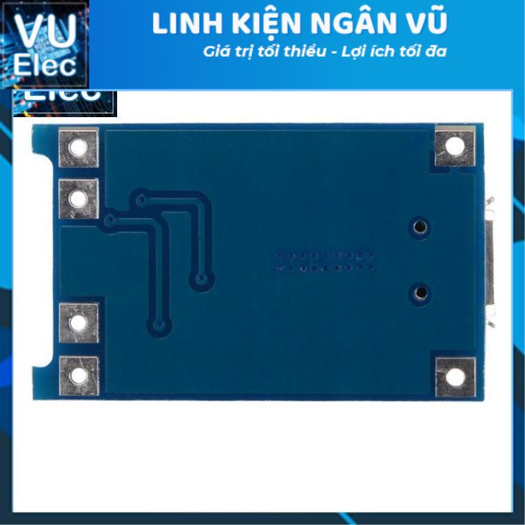 Mạch Sạc Pin 18650 TP4056 1A MiniUSB có bảo vệ V2