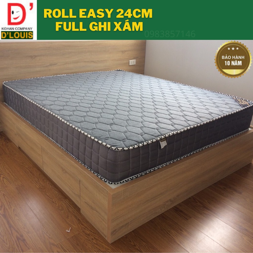 Đệm Lò Xo Túi D'LOUIS Cao Cấp Hút Chân Không cao 24cm, 27cm, 30cm, Đệm Chính Hãng Tiêu Chuẩn Khách Sạn