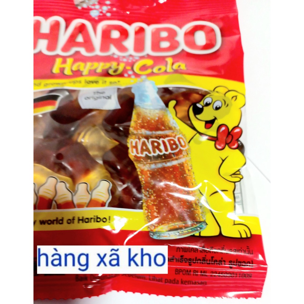 Kẹo dẻo Haribo goldbears Happy Cola gói 80g hsd;5/24
