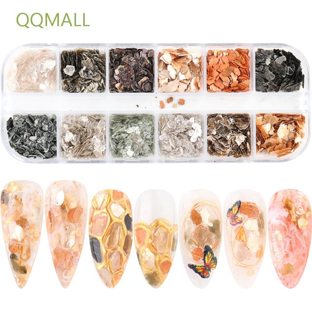 Hộp Phụ Kiện Kim Tuyến 3D Thích Hợp Trang Trí Móng Tay Kiểu Cách Nhật Bản