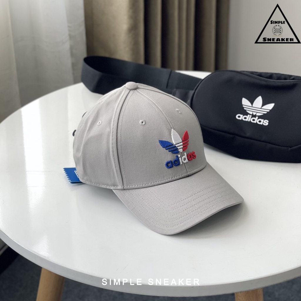 Nón Lưỡi Trai Adidas Chính Hãng FREESHIP Adidas Trefloi Baseball Cap Solid Grey France - Mũ Nam Thời Trang [GN4891]