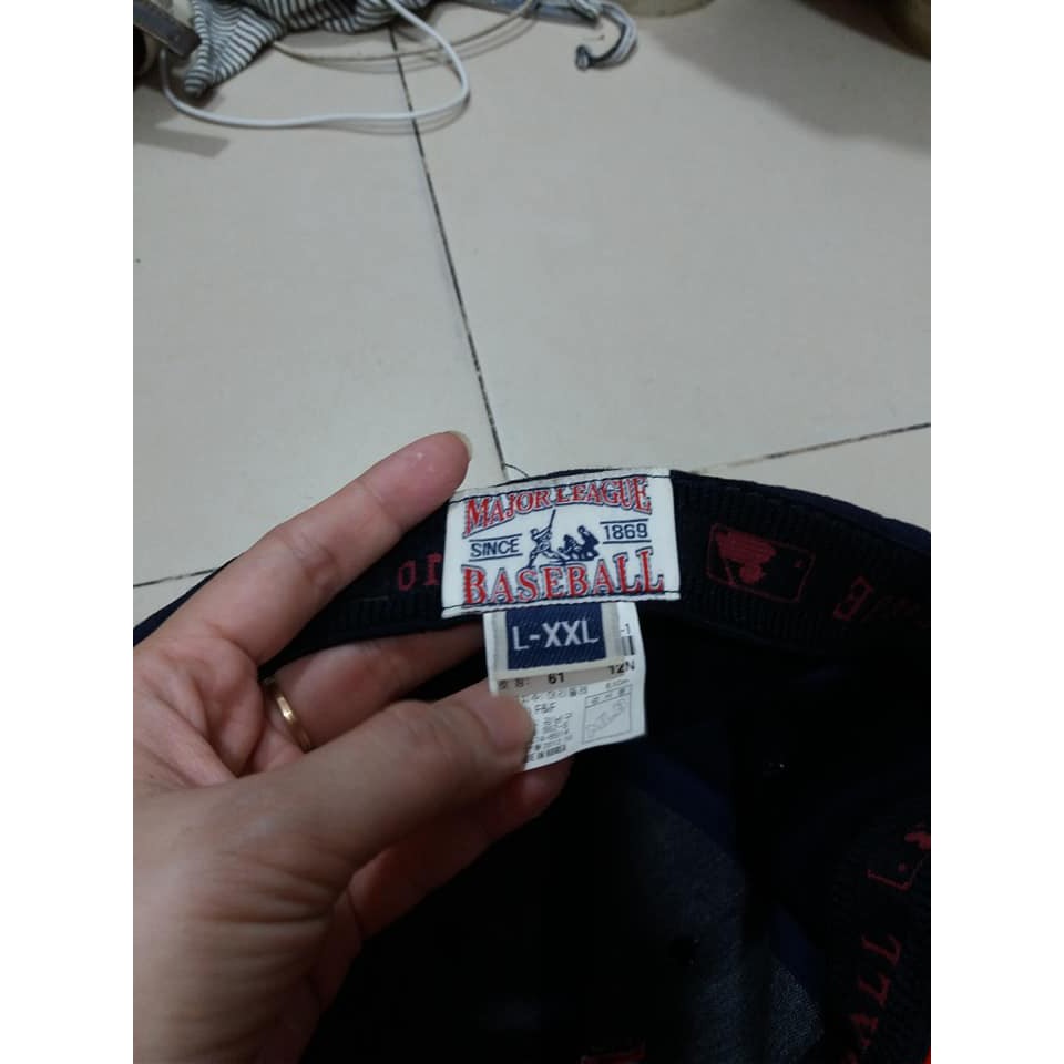 Nón kết xanh chữ đỏ ms05