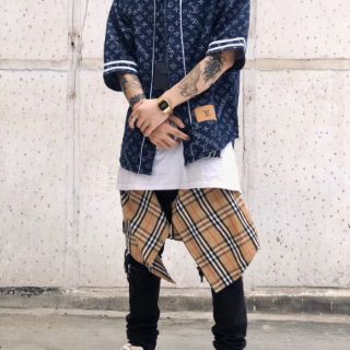 Áo Supreme x Louis Vuitton Baseball Jersey