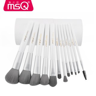 Bộ cọ trang điểm chuyên nghiệp 12 cây msq 12pcs charcoal fibre brushes set