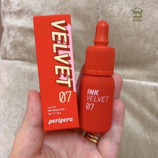 Son kem lì Ink Velvet màu 07: đỏ cam