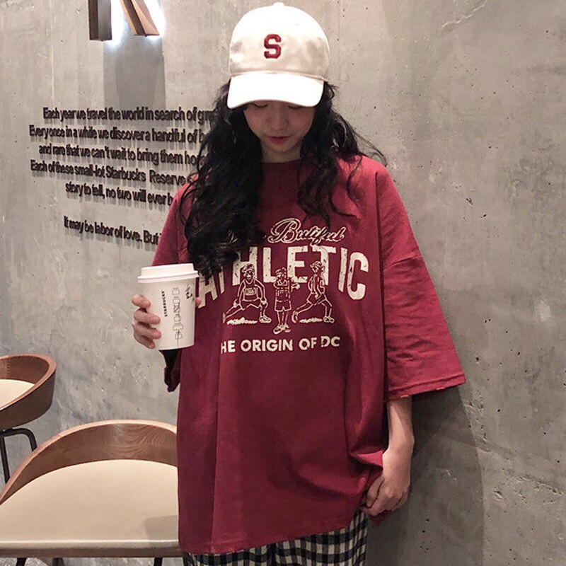 [QUÀ TẶNG LÀ 1C KHÂUTRANG] Áo phông tay lỡ form rộng nữ họa tiết chất thun mềm Taosan | BigBuy360 - bigbuy360.vn