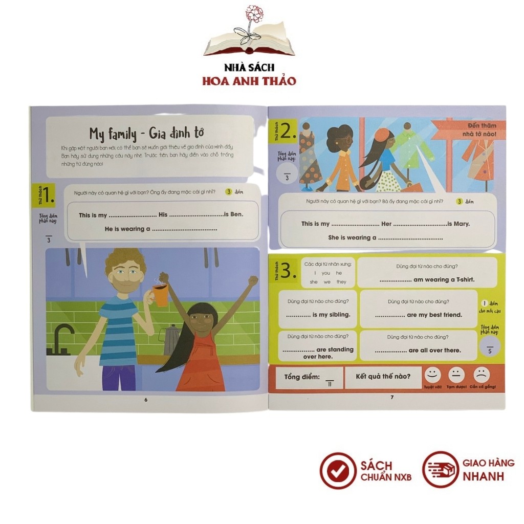 Sách Tiếng Anh - Hello English! - Xin Chào Tiếng Anh ( Bộ 4 quyển song ngữ Anh - Việt kèm mã QR đọc tiếng Anh)