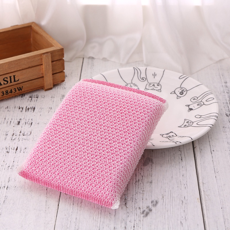 Miếng Cọ Rửa Chén Bát Bằng Mút Xốp Nhiều Màu Sắc Tiện Dụng