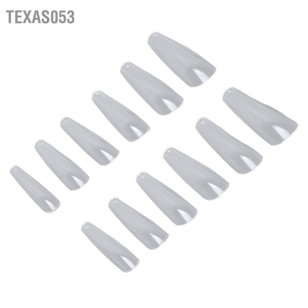 [Hàng mới về] Set 240 móng tay giả trong suốt siêu mỏng kiểu ba lê tiện dụng