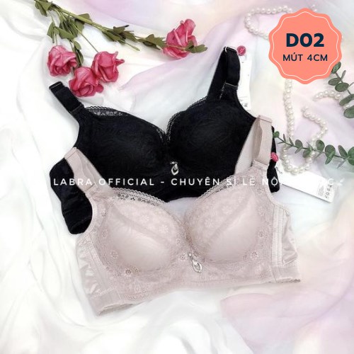 Áo ngực nữ đệm dày 5cm LABRA siêu nâng đẩy ngực tạo khe size 32
