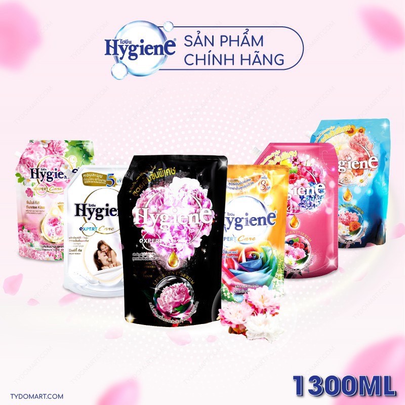 {SIÊU THƠM} Nước xả vải quần áo Đậm Đặc Hygiene 1300ml -Chính Hãng Thái Lan
