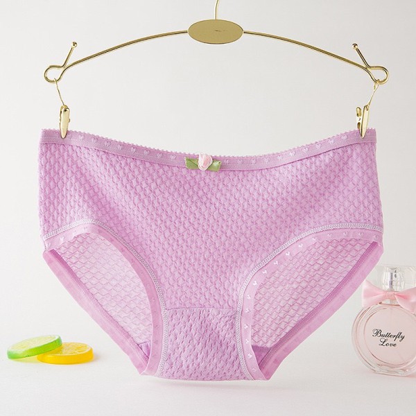 Quần Lót Nữ Cotton thông hơi thoáng mát đính nơ đáng yêu quyến rũ mẫu 9040 | BigBuy360 - bigbuy360.vn