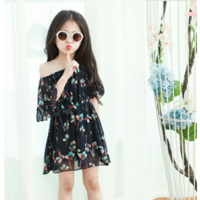 Đầm voan xinh cho bé ms27