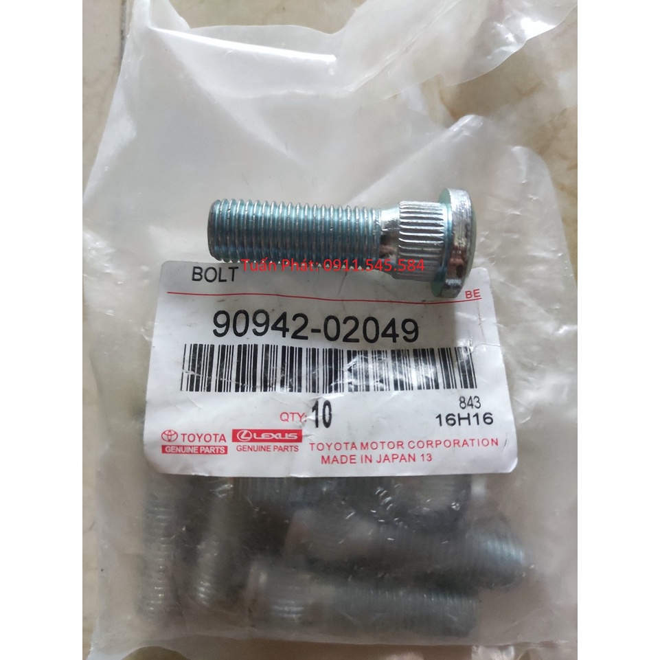 Bu Lông Tắc Kê Ê Cu Lốp Toyota Vios Altis Camry