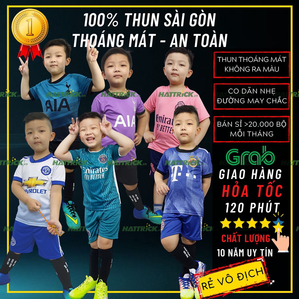 Bộ Thể Thao trẻ em cho bé NHIỀU MẪU NHẤT (11kg-41kg), thun Sài Gòn thoáng mát mềm mại, may chất lượng, xưởng bán