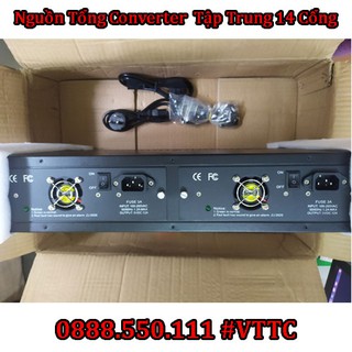 Khay nguồn tổng tập trung converter 14 khe cắm lắp tủ rack
