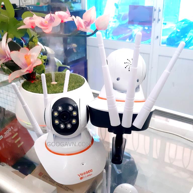 Camera wifi YOOSEE trong nhà 3 râu - không cổng LAN hỗ trợ flash ban đêm quay có màu-đàm thoại 2 chiều-BẢO HÀNH 12 THÁNG
