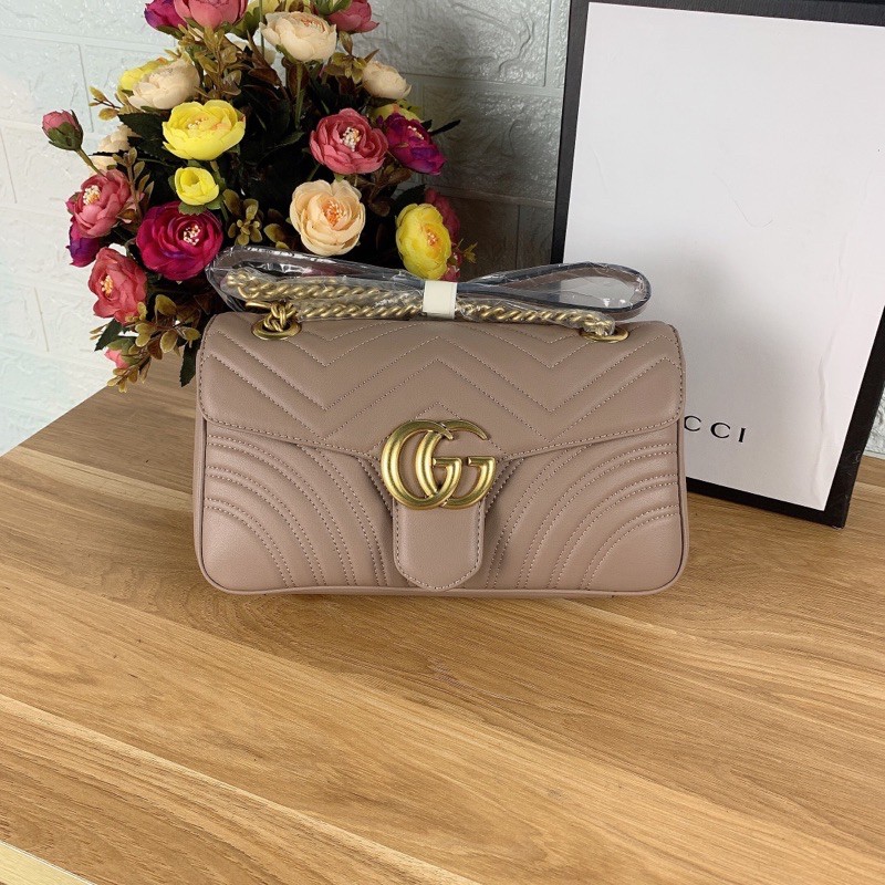 Túi xách Gucci Marmont màu nude size 26cm