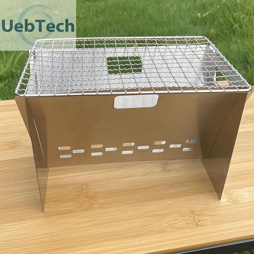 Bếp Nướng BBQ Mini Bằng Thép Không Gỉ Di Động Tiện Dụng Khi Đi Cắm Trại