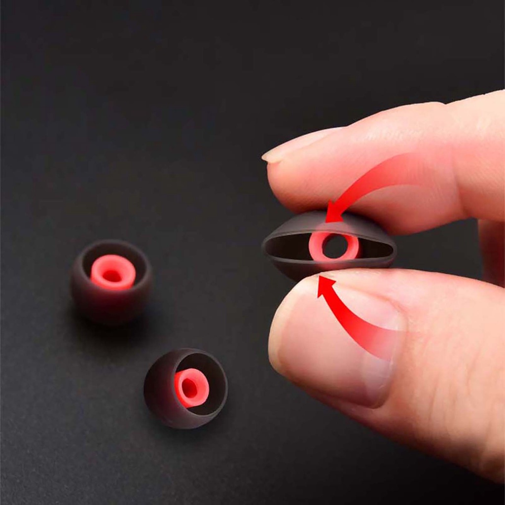 Cặp Nút Silicone Bọc Tai Nghe Nhét Tai Chống Trầy Xước Tiện Dụng