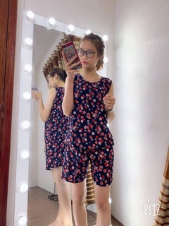 Bộ lanh nhung đùi cho nữ