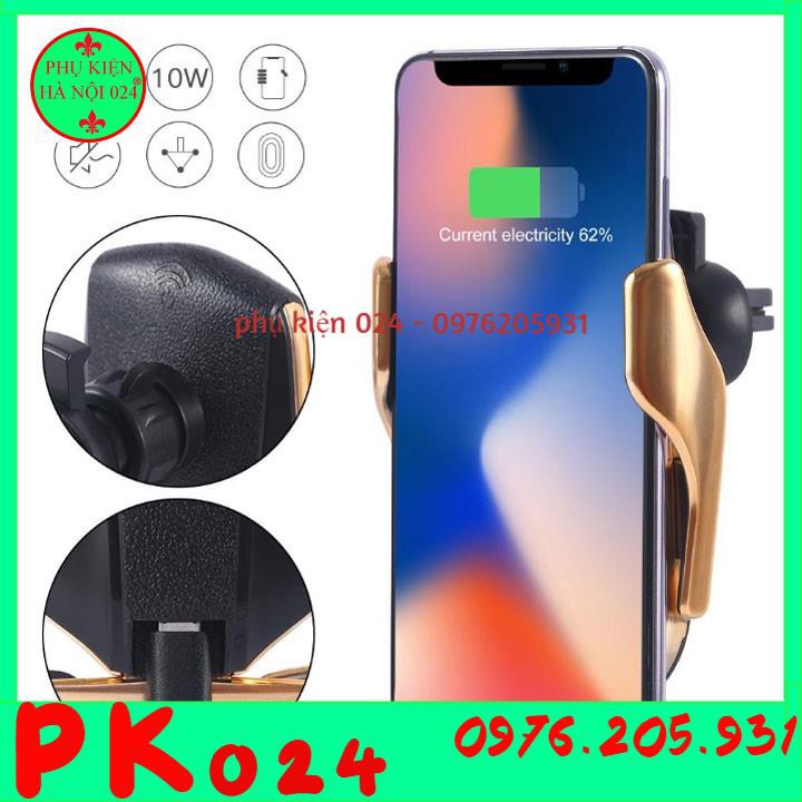 Giá Đỡ Kiêm Sạc Không Dây Cho Điện Thoại Trên Ô Tô Smart Sensor R1 Thông Minh
