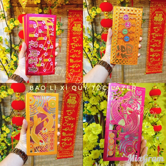 BAO LÌ XÌ QUÝ TỘC LAZER (HÀNG XỊN)