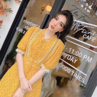 Đầm voan hoa cao cấp