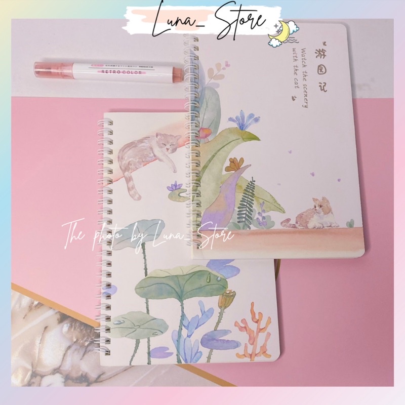 Sổ Lò Xo A5 Phong Cách Hàn Quốc Giá Tốt Nhất Shopee LUNA SLXS01