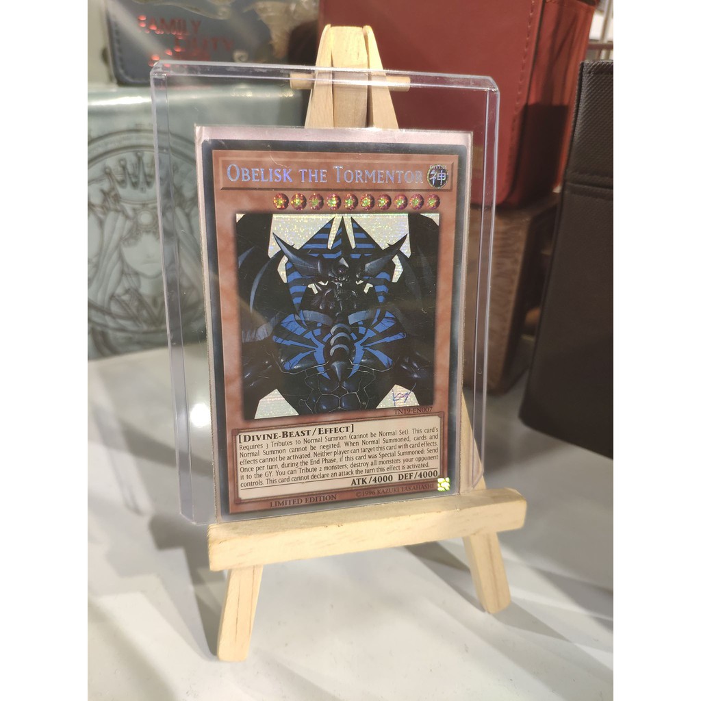 Lá bài thẻ bài Yugioh Thần hủy diệt Obelisk the Tormentor – Secret Rare - Tặng bọc bài nhựa bảo quản