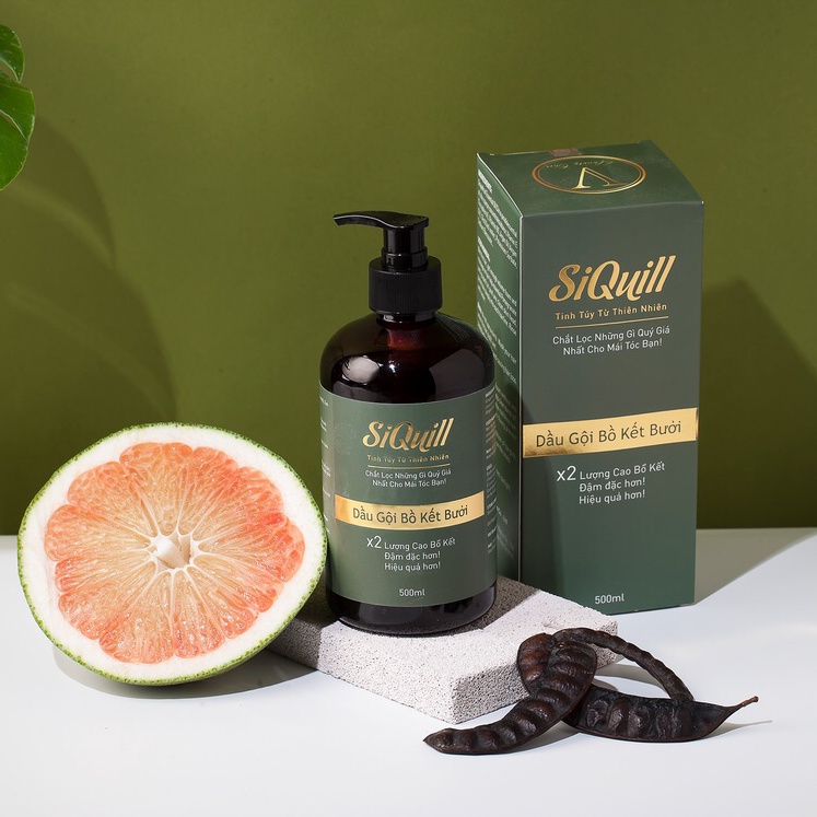 Dầu Gội Bồ Kết Bưởi SiQuill 500 ML