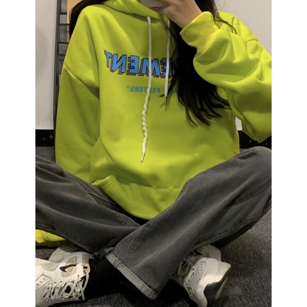 Áo Hoodie Tay Dài Túi Bụng Unisex Xanh Lá SEAPEMENT