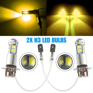 Bộ 2 ĐèN Sương Mù H3 100W 3,000K 1800lm - MàU VàNg ChấT LượNg Cao ☆Đồng Hồ Đeo Tay Newyetbloom