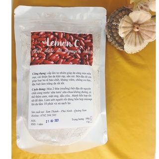 500g Bột đậu đỏ nguyên chất tắm trắng nguyên chất Lemon C