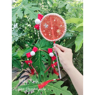 Set quạt cổ trang kèm bờm tóc cho bé