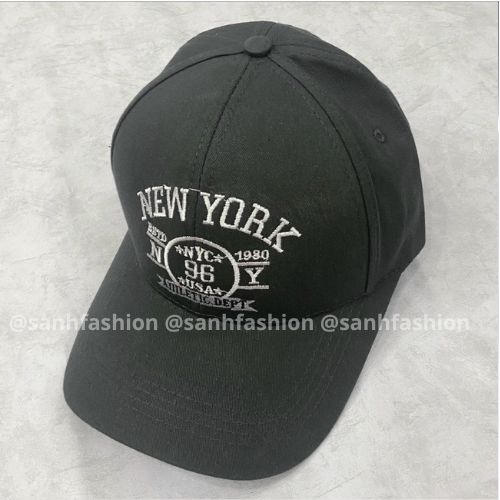 Mũ lưỡi trai thêu hình chữ NewYork 96 Nón kết chất kaki cao cấp thời trang form unisex nam nữ _ SÀNH FASHION