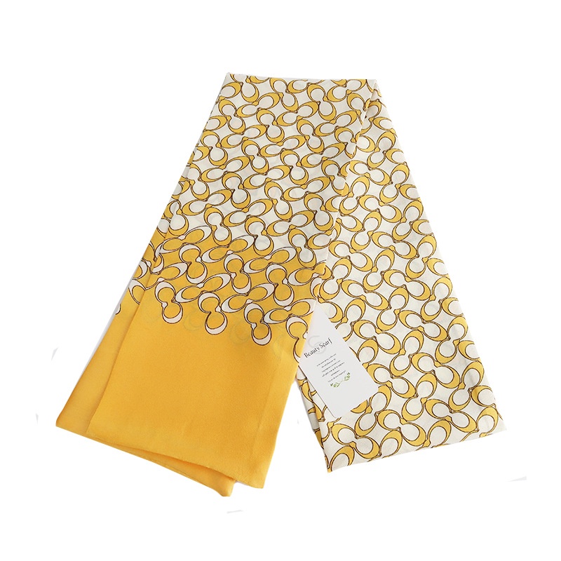 Khăn Choàng Lụa Mỏng Dáng Dài In Họa Tiết Thời Trang Xuân Hè 24H