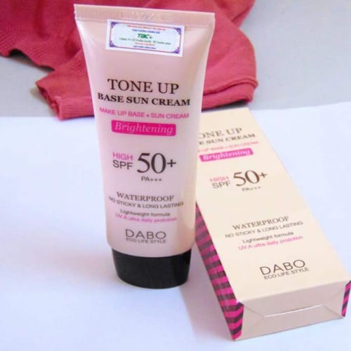 Kem chống nắng, lót nền trang điểm cao cấp Dabo Tone Up Base Sun Cream nhập khẩu chính hãng Hàn Quốc 70ml