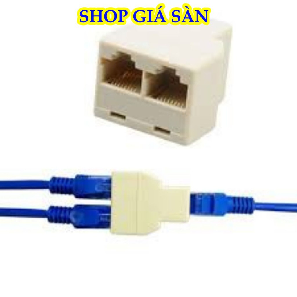 Đầu Nối Dây Mạng Đứt RJ45 1 Ra 1, 1 Ra 2 Hàng Tốt
