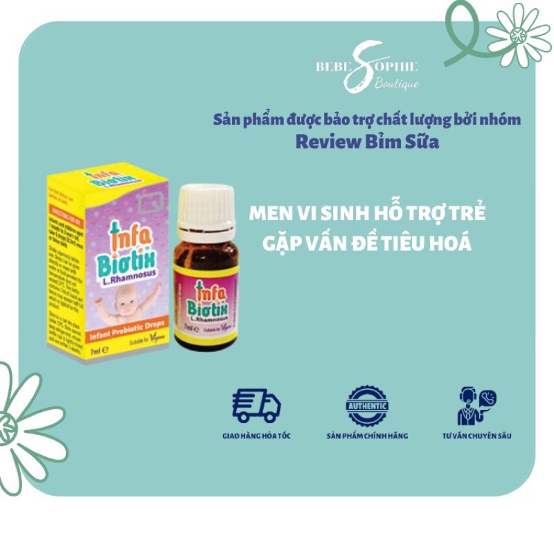 [CHÍNH HÃNG] Men vi sinh INFA BIOTIX / INFABIOTIX hỗ trợ trẻ gặp vấn đề tiêu hoá